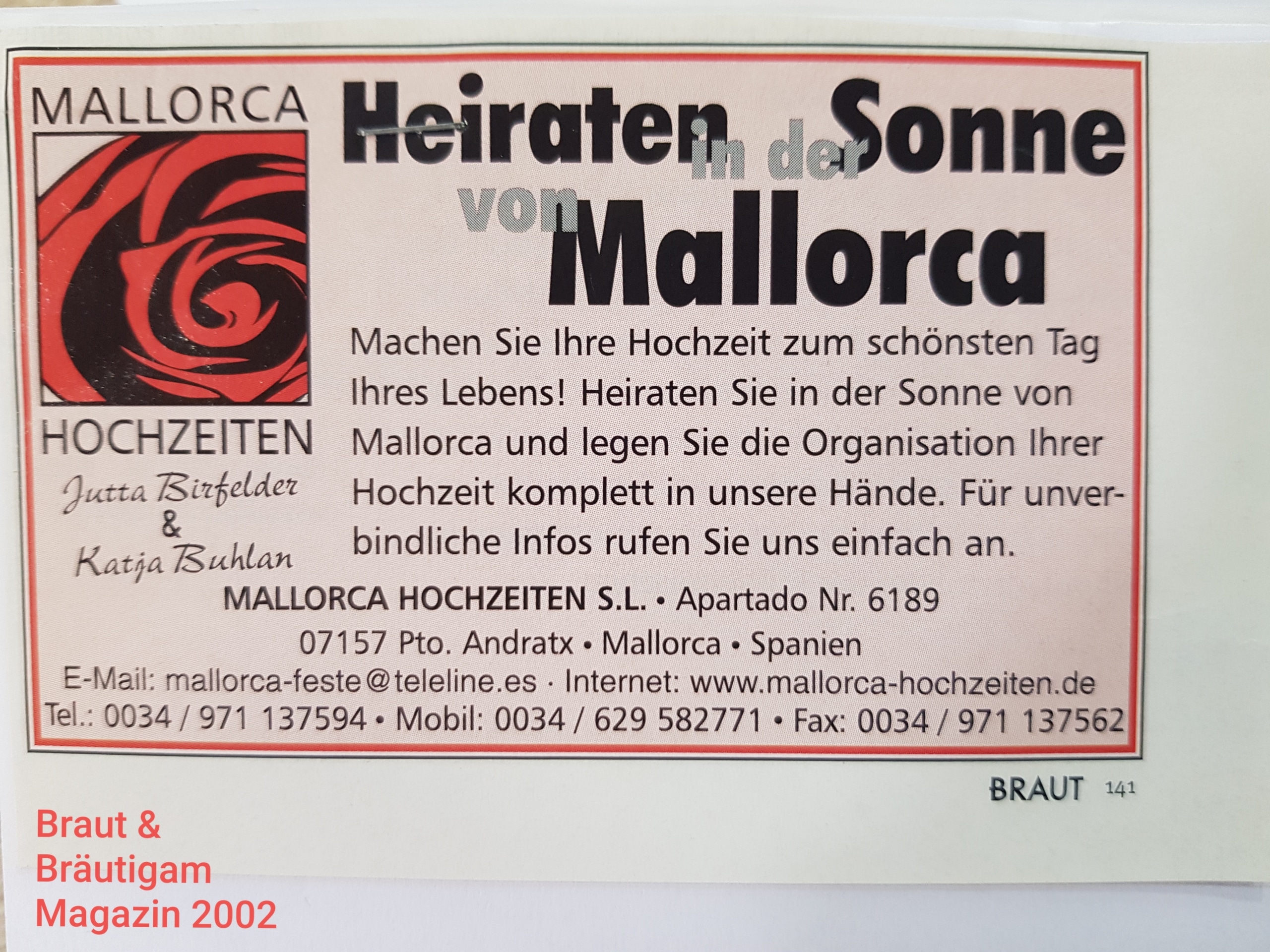 Presse Rezension Mallorca Hochzeiten